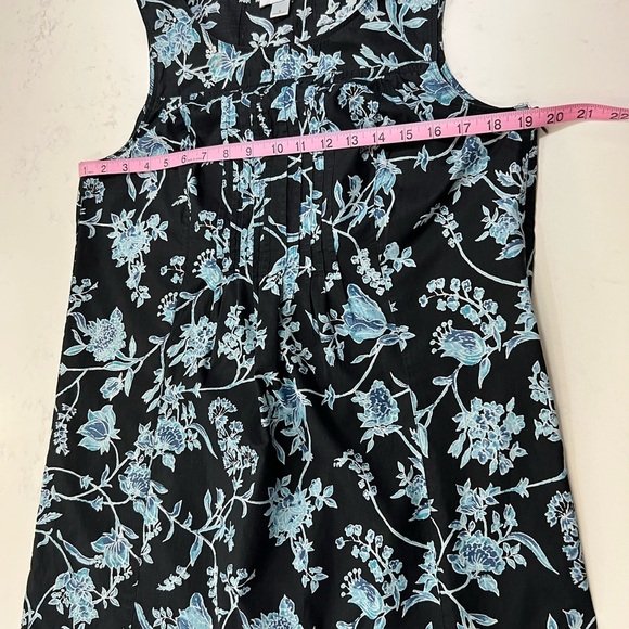 LOFT Blue Green Casual Midi Sundress Scoop Neck - Picture 8 of 10